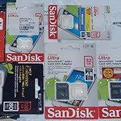 SanDisk 32GB Class 4 microSDHC Flash Memory Card (SDSDQM-032G-B35 ...
