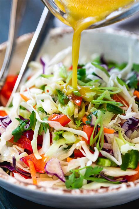 Healthy Cabbage Salad Recipe with Orange Lime Dressing – Cabbage Salad ...