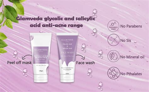 Glamveda Glycolic & Salicylic Anti Acne Facial Kit | Pimple Care ...