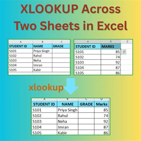 XLOOKUP Across Two Sheets in Excel In One Step