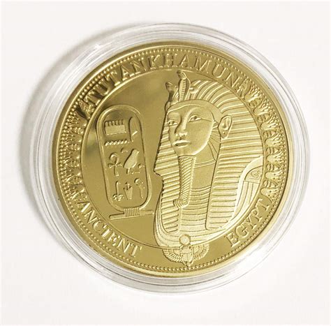 Egyptian - Ancient Tutankhamun Pyramids Commemorative Coin Collector's ...