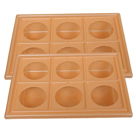 Kuber Industries Plastic Glass Holder Tray, 2-Pieces, Orange, Standard ...