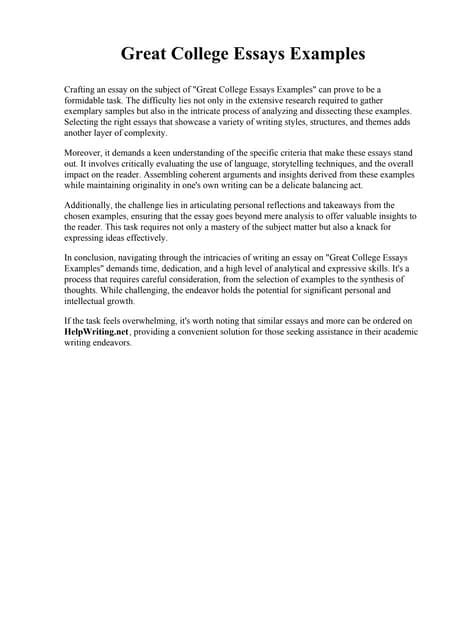 Great College Essays Examples.pdf