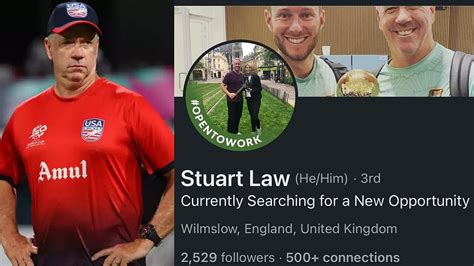 Stuart Law Turns To LinkedIn After Being Sacked As USA's Coach Due To ...