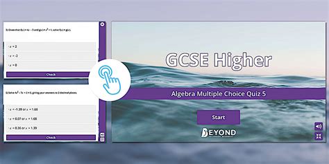 Higher Multiple Choice - Algebra Set 5 | GCSE Maths | Beyond