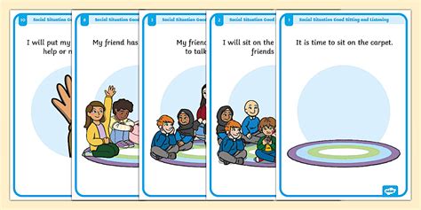 Social Situation Good Sitting and Listening