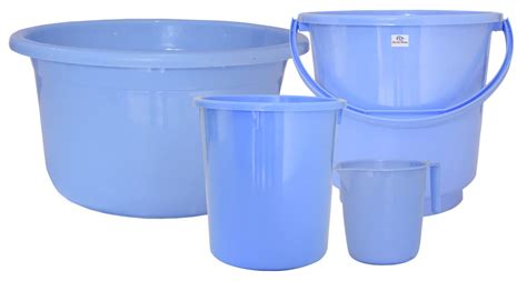 Heart Home 4 Pieces Unbreakable Virgin Plastic Multipurpose Bucket ...