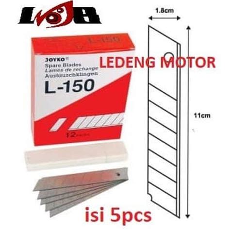 Jual Refill Cutter Besar Joyko L-150 Alat Potong Kertas Cuter L150 isi ...