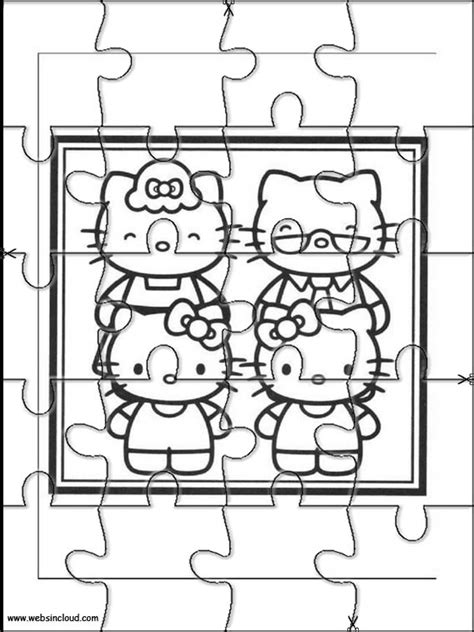 Printable Puzzles for kids Hello Kitty 12