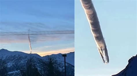Worm-shaped cloud over Alaska mountain prompts police investigation ...