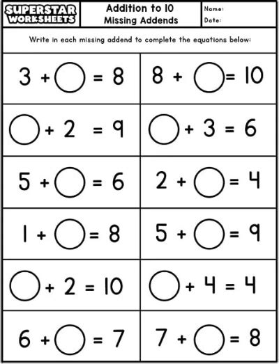 Math Numbers Worksheet PDF 的图像结果
