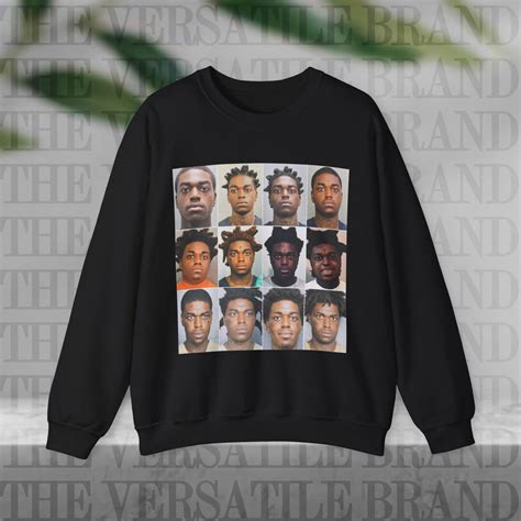 Kodak Black Mugshots Graphic Crewneck Sweatshirt - Etsy