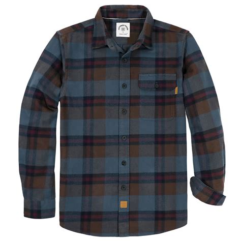 Dubinik®Mens Flannel Shirts Long Sleeve Flannel Shirt For Men Warm ...