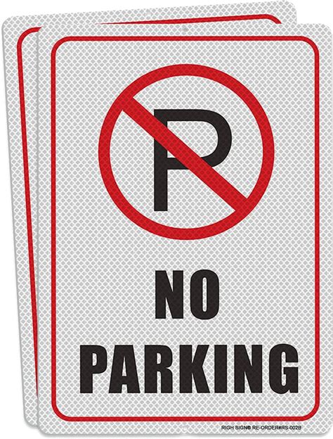 RIGH SIGN 10mm Reflective Metal Tow-Away Zone Sign - 10x14 - 2 India | Ubuy