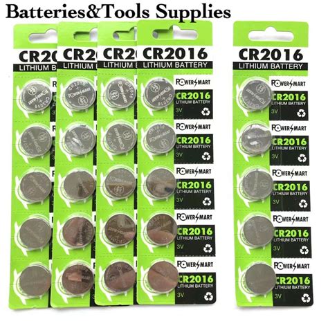 CR2016 Battery 3v Lithium Battery Power Smart Battery (5Pieces/1Piece ...
