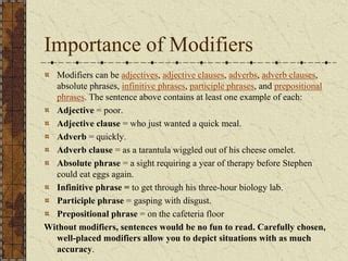 Image result for 3 Types of Modifiers