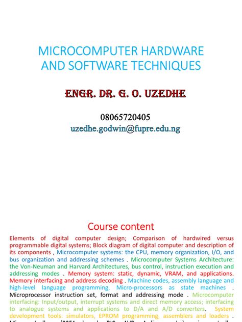 Image result for Microcomputer Applications Course Description