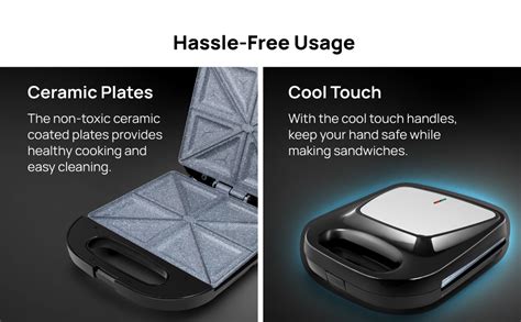 Buy Wipro Elato BS203 1400W Extra Large 4-Slice sandwich maker with ...