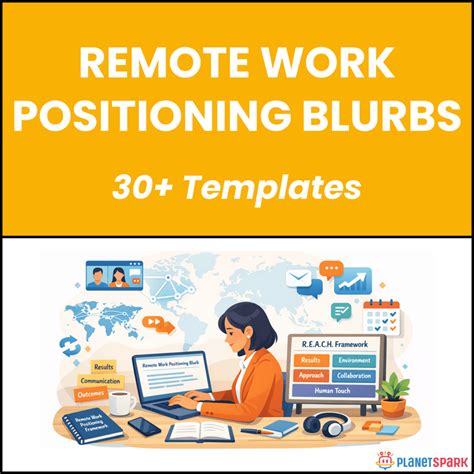 Remote Work Positioning Blurbs | PlanetSpark