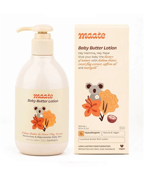 Maate Butter Baby Lotion-With Pure Kokum Butter & Sweet Flag-Extra 10% ...