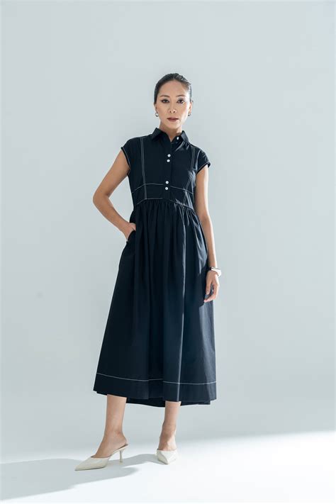 Retro Gather Dress – A LINE STORE