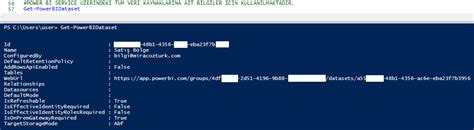 Power BI PowerShell Integration 的图像结果