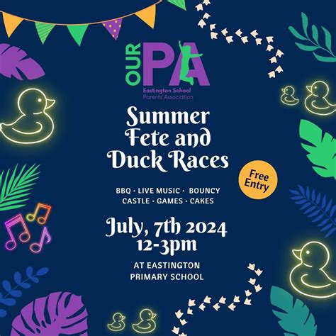 Eastington School Summer Fete and Duck Races, Eastington County Primary ...