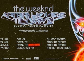 The Weeknd en concert à Nice, Paris et Bordeaux en 2023