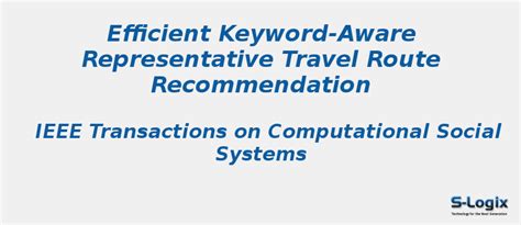 Efficient Keyword-Aware Representative Travel Route Recommendation ...