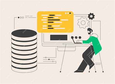 Big data programming abstract concept vector illustration | Premium Vector