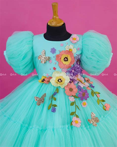 Shop Tulle Gown for Kids Online | Designer Frocks Online in Kerala ...