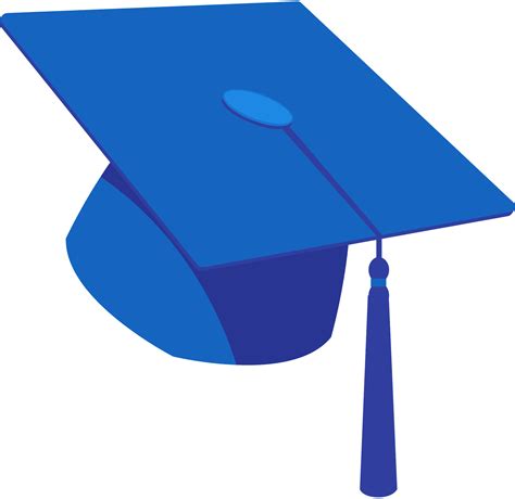Blue Graduation Cap Clip Art