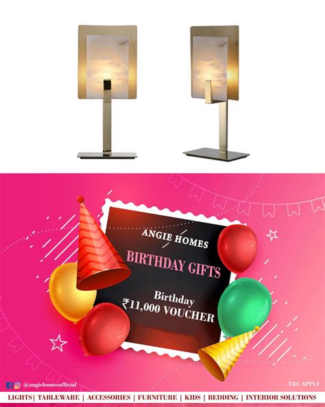 Happy Birthday Gift Voucher for Kids Table Lamp – ANGIE HOMES