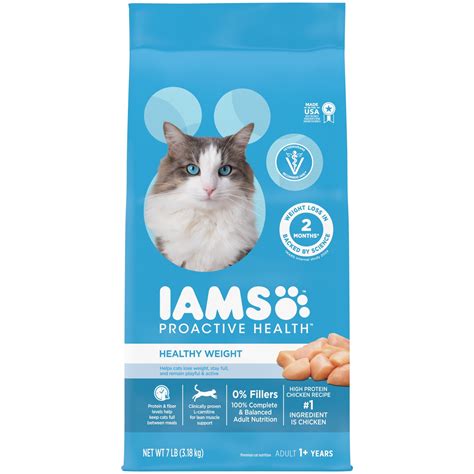 IAMS Proactive Health Dry Cat Food for Healthy Weight with Real Chicken ...