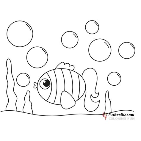 Bubble Coloring Page