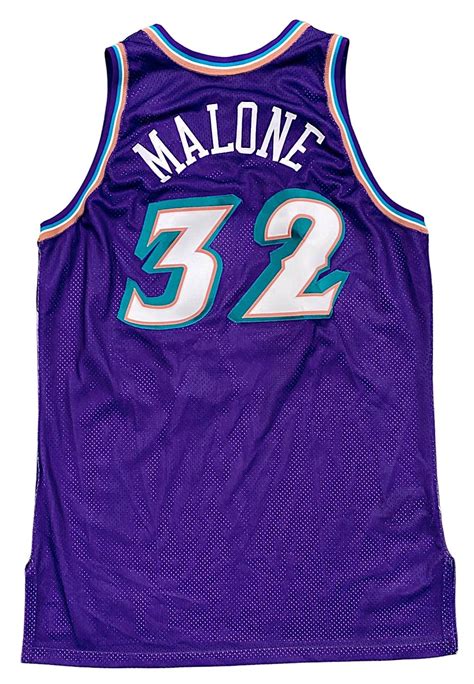 1997-98 Karl Malone Utah Jazz Game-Used Jersey - Grey Flannel Auctions