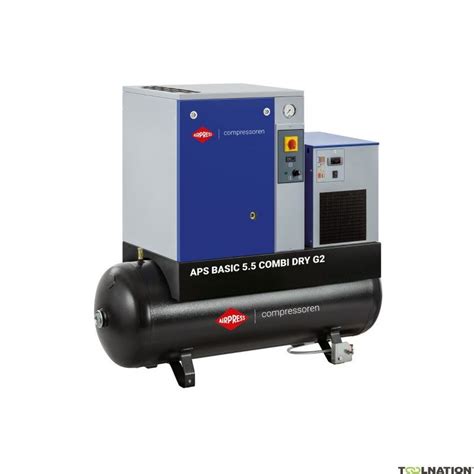 Airpress 362955 APS 5.5 Basic G2 Combi Dry Screw Compressor 10 bar 5 ...
