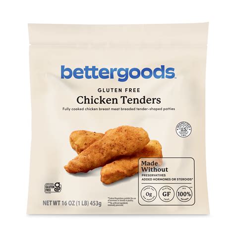 Bettergoods Gluten Free Chicken Tenders, 16 oz for Breakroom - Walmart ...