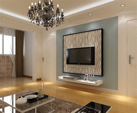 电视墙石膏线效果图_装修图库