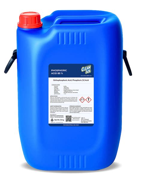 Cleansol Phosphoric Acid 85% | Descaler, Cleaner & pH Adjuster