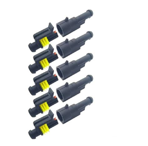MIKOYAN 5 Set / 12 Amp 600V Single Pin IP68 Waterproof Electrical Wire ...