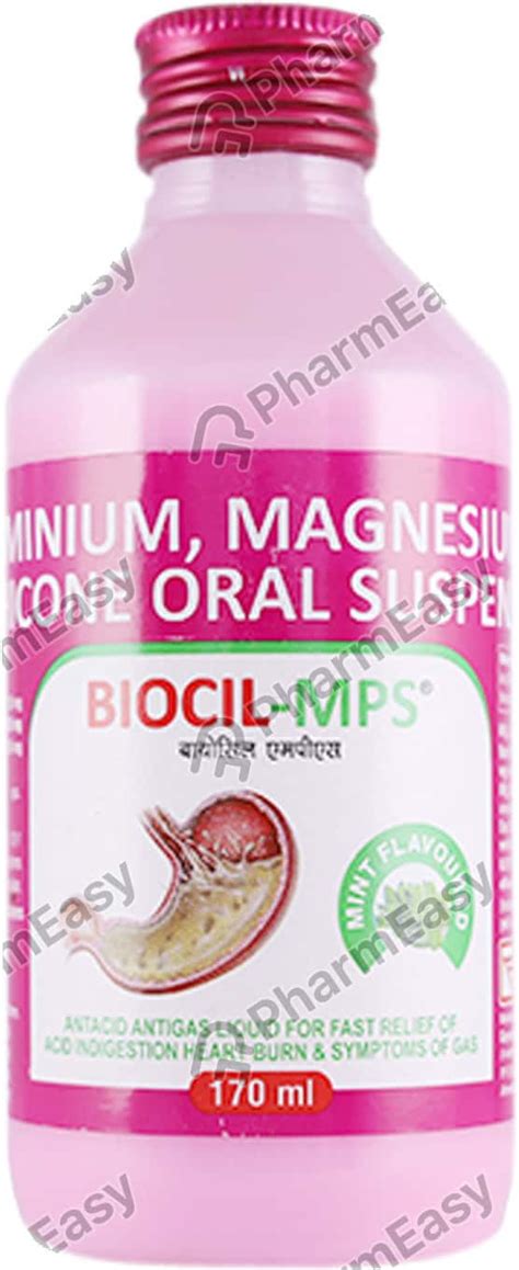Biocil Mps Mint Flavour Suspension 170ml: Uses, Side Effects, Price ...