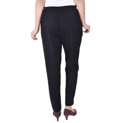 Plus size black cotton pant – FashionKart