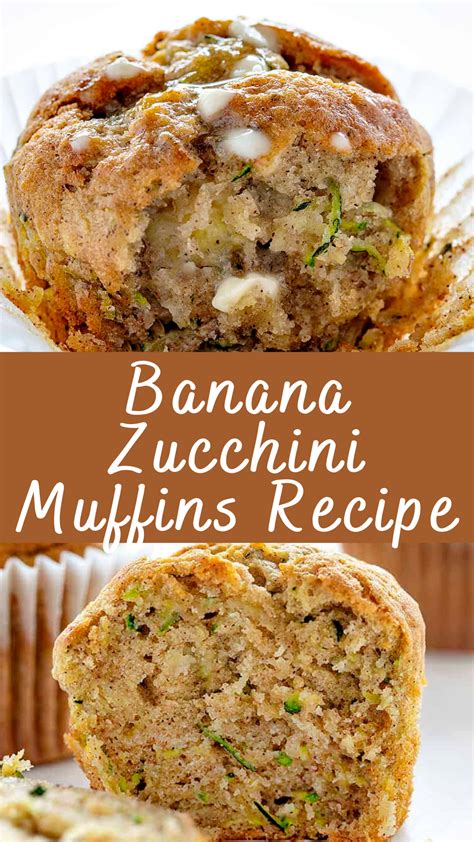 Healthy Banana Zucchini Muffins