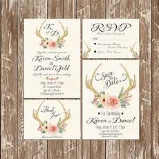 printable wedding invitation suite deer antler pink floral invitation kit deer antler wedding invitation rustic printable wedding invitation suite deer antler pink floral invitation kit deer antler wedding invitation rustic