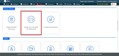 Design Print Template for Mobile App