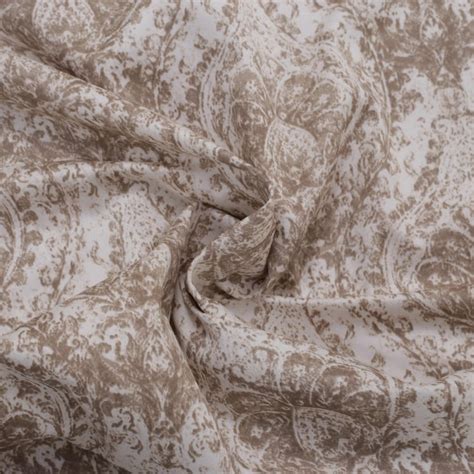 Buy MASPAR Art Nouveau Beige Printed Cotton Super King Bedsheet Set ...