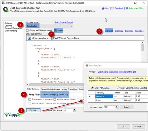 SSIS JSON Primitive Error 的图像结果