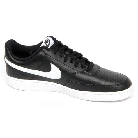 H3064 sneaker uomo NIKE COURT VISION man leather shoes black/white