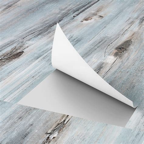 FunStick 90cmx15cm Reclaimed Wood Peel and Stick Floor Tile Waterproof ...